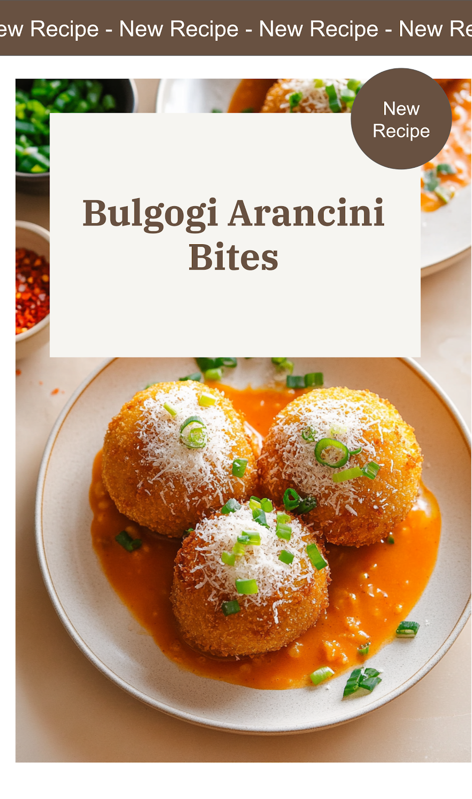 Bulgogi-Stuffed Arancini