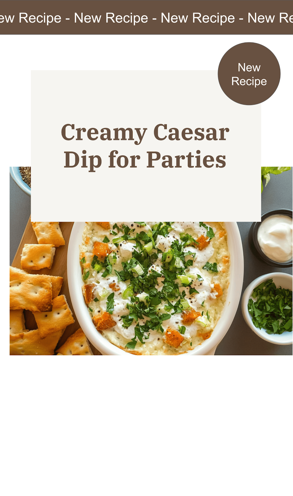 Caesar Salad Dip