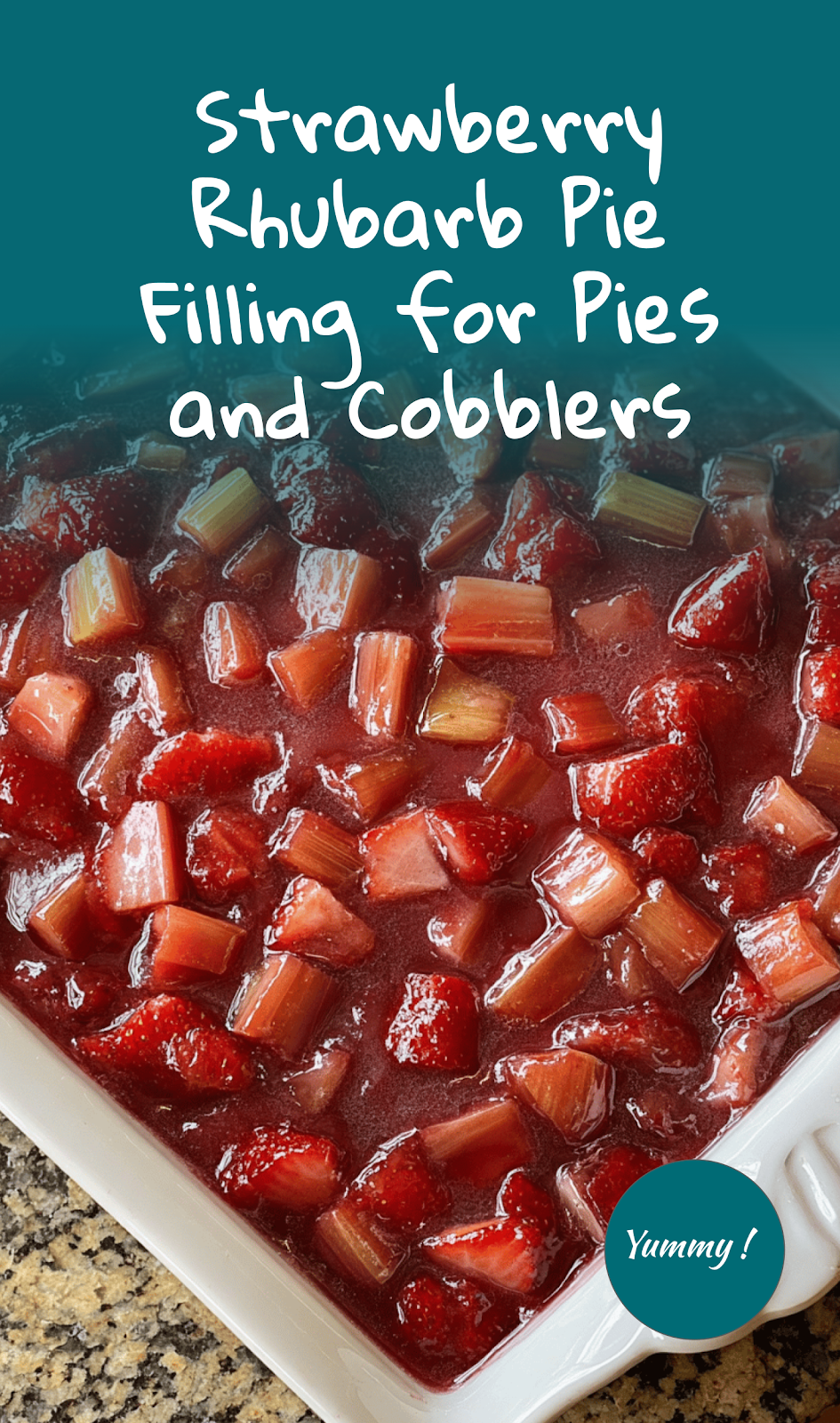 Classic Strawberry Rhubarb Pie Filling Recipe