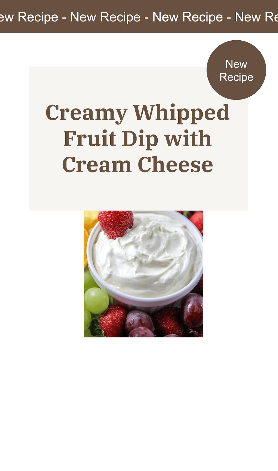 Fruit Dip With Heavy Whipping Cream