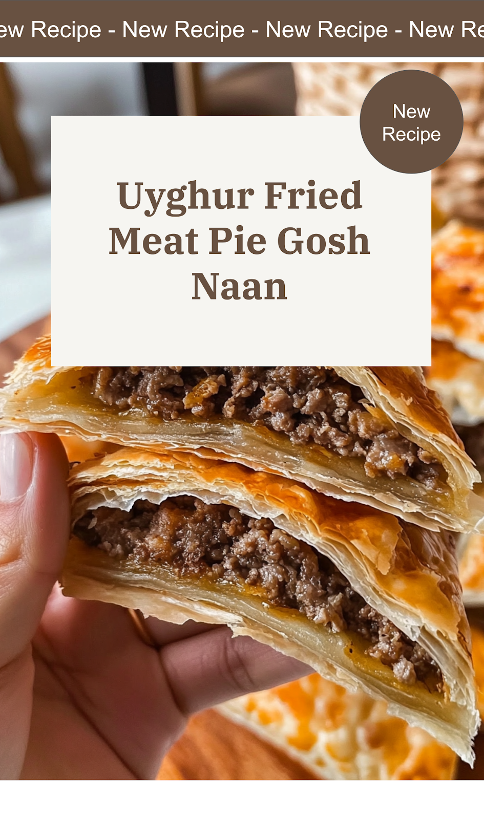 Gosh Naan – Uyghur Fried Meat Pie