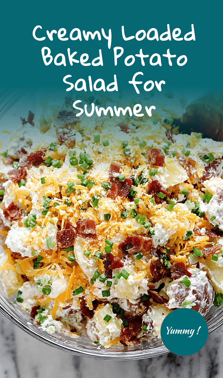 Loaded Potato Salad (a Baked Potato Salad!), Easy Summer Salad Recipe