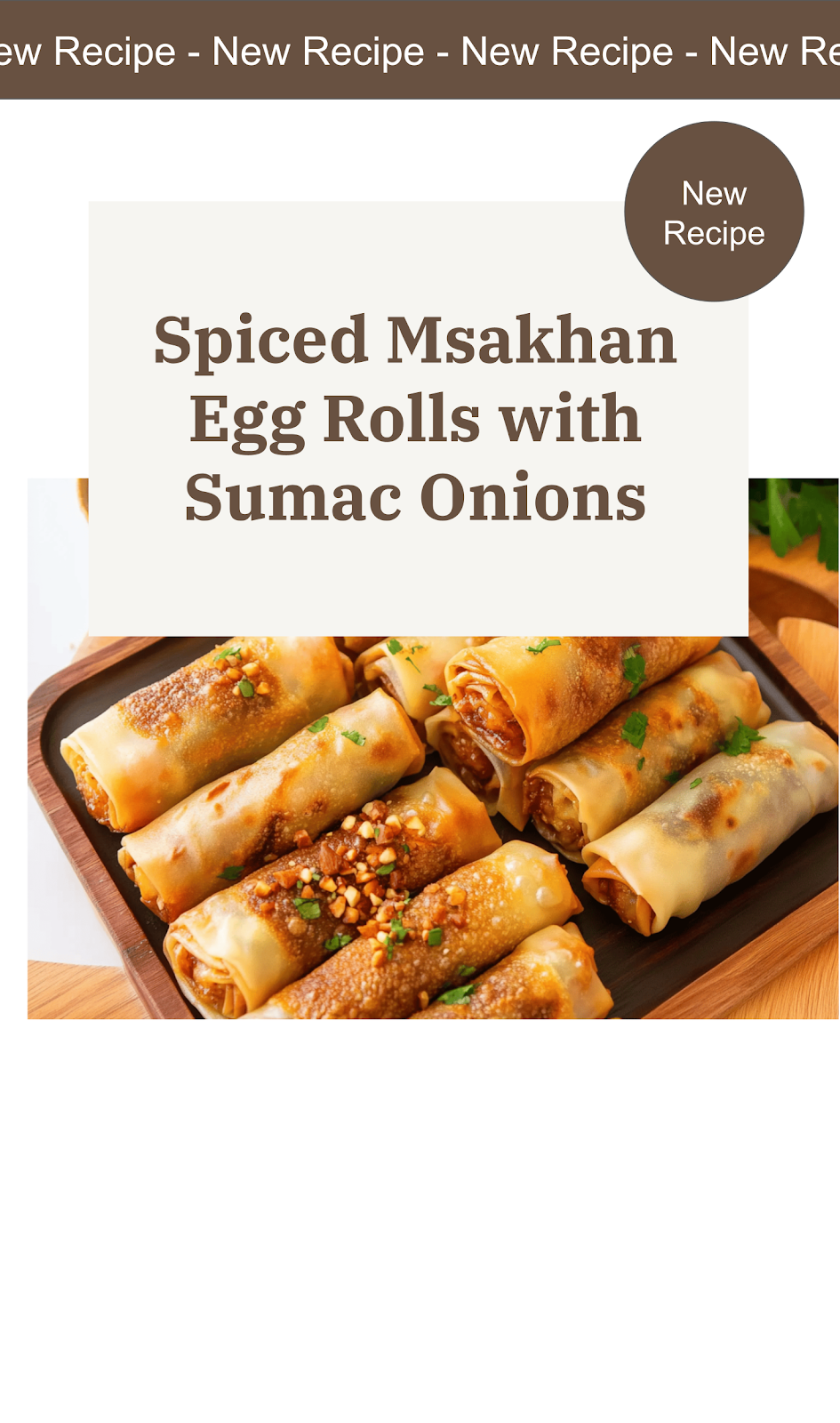 Msakhan Egg Rolls