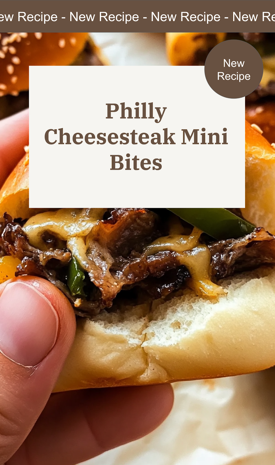 Philly Cheesesteak Sliders