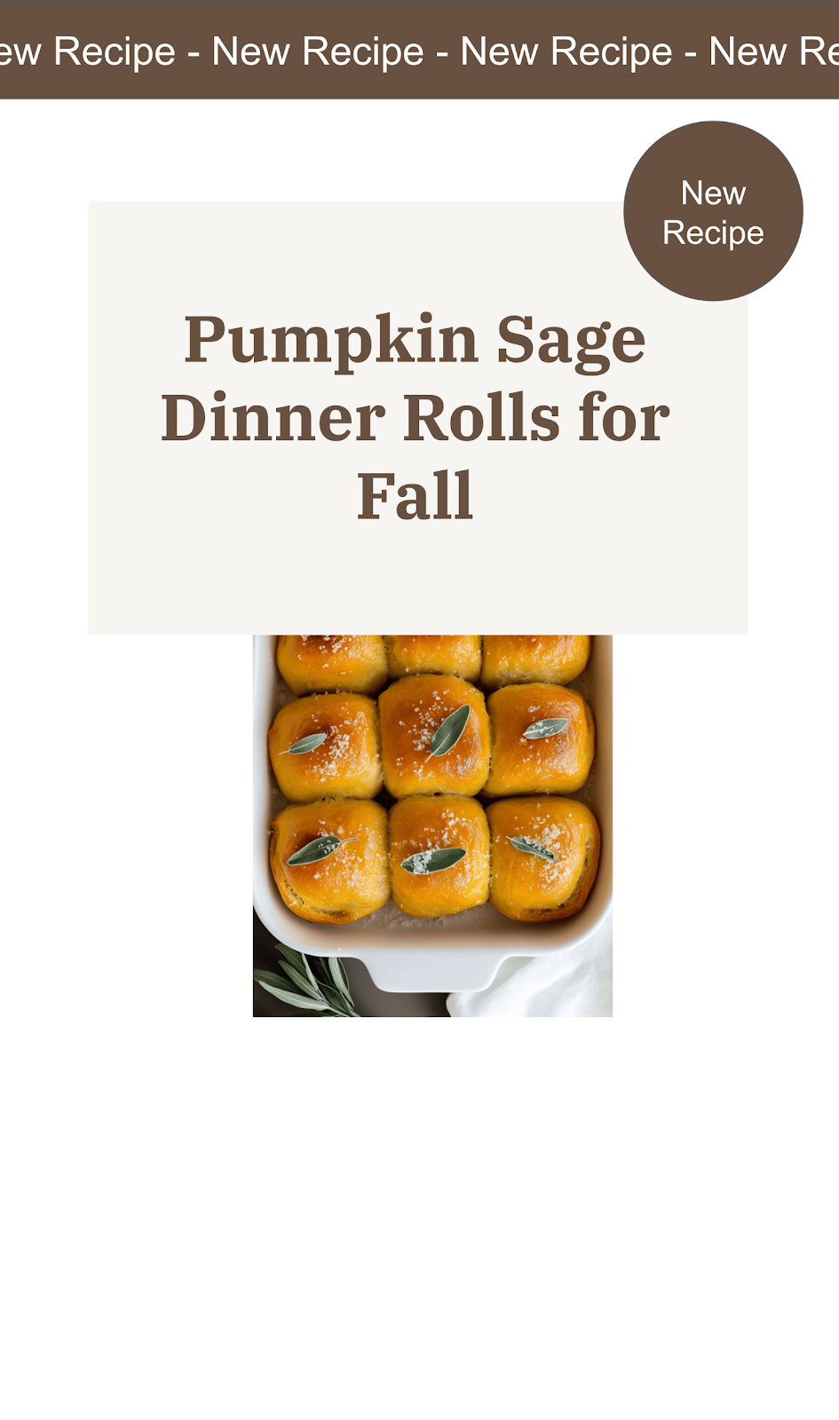 Pumpkin Sage Rolls
