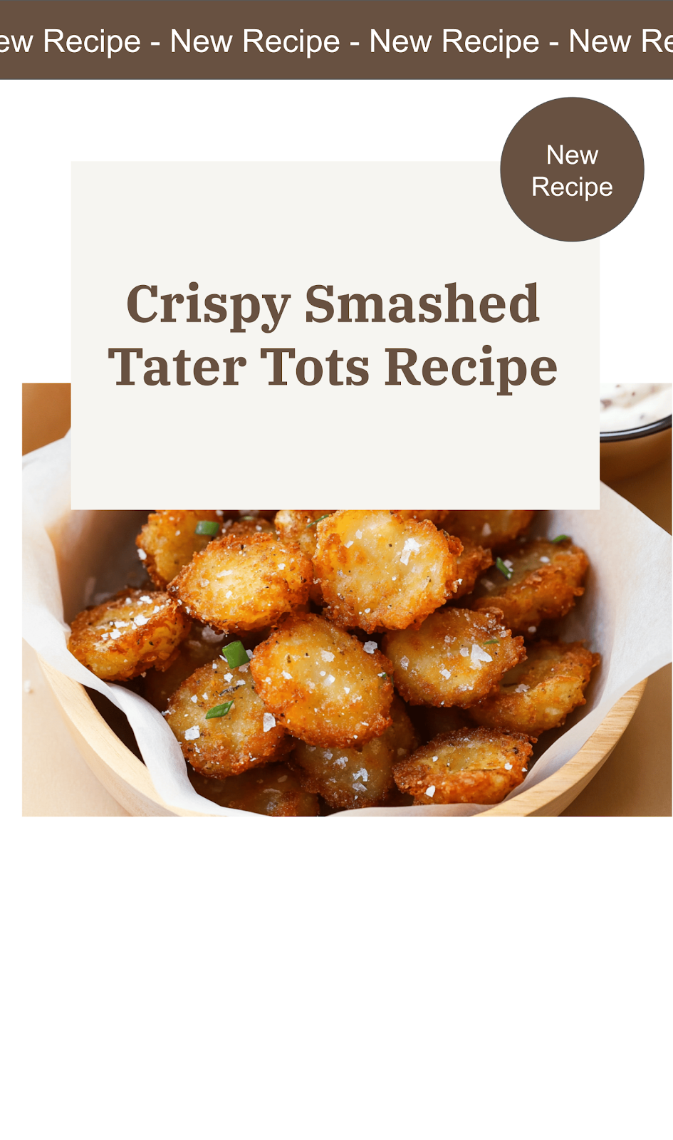 Smashed Tater Tots