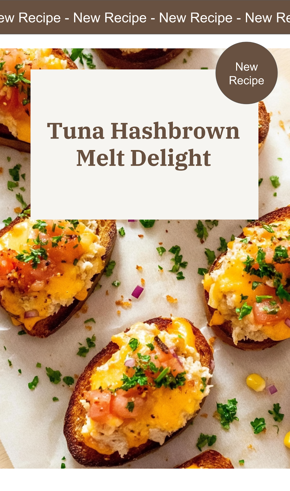 Tuna Melt Hashbrowns