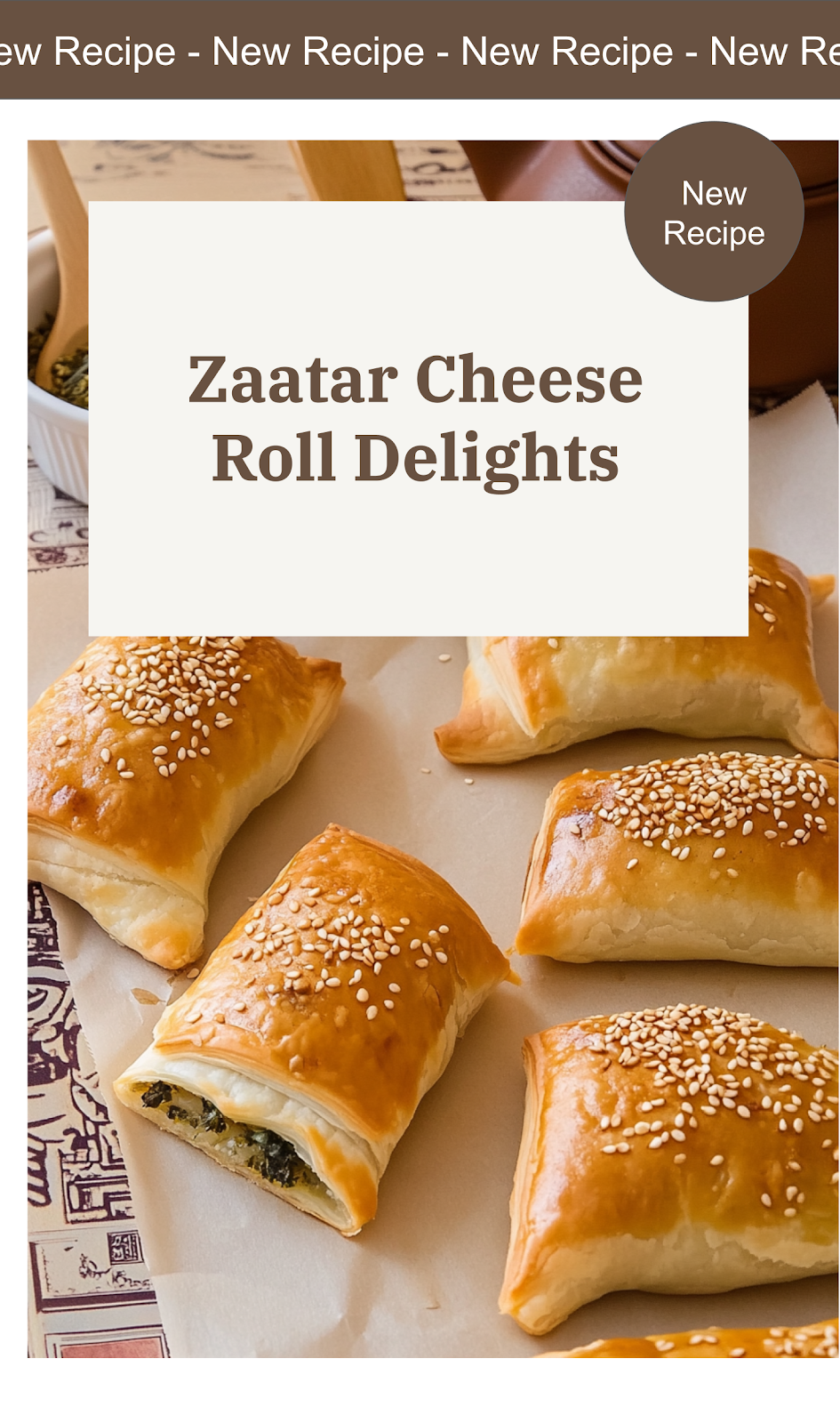 Zaatar Cheese Rolls