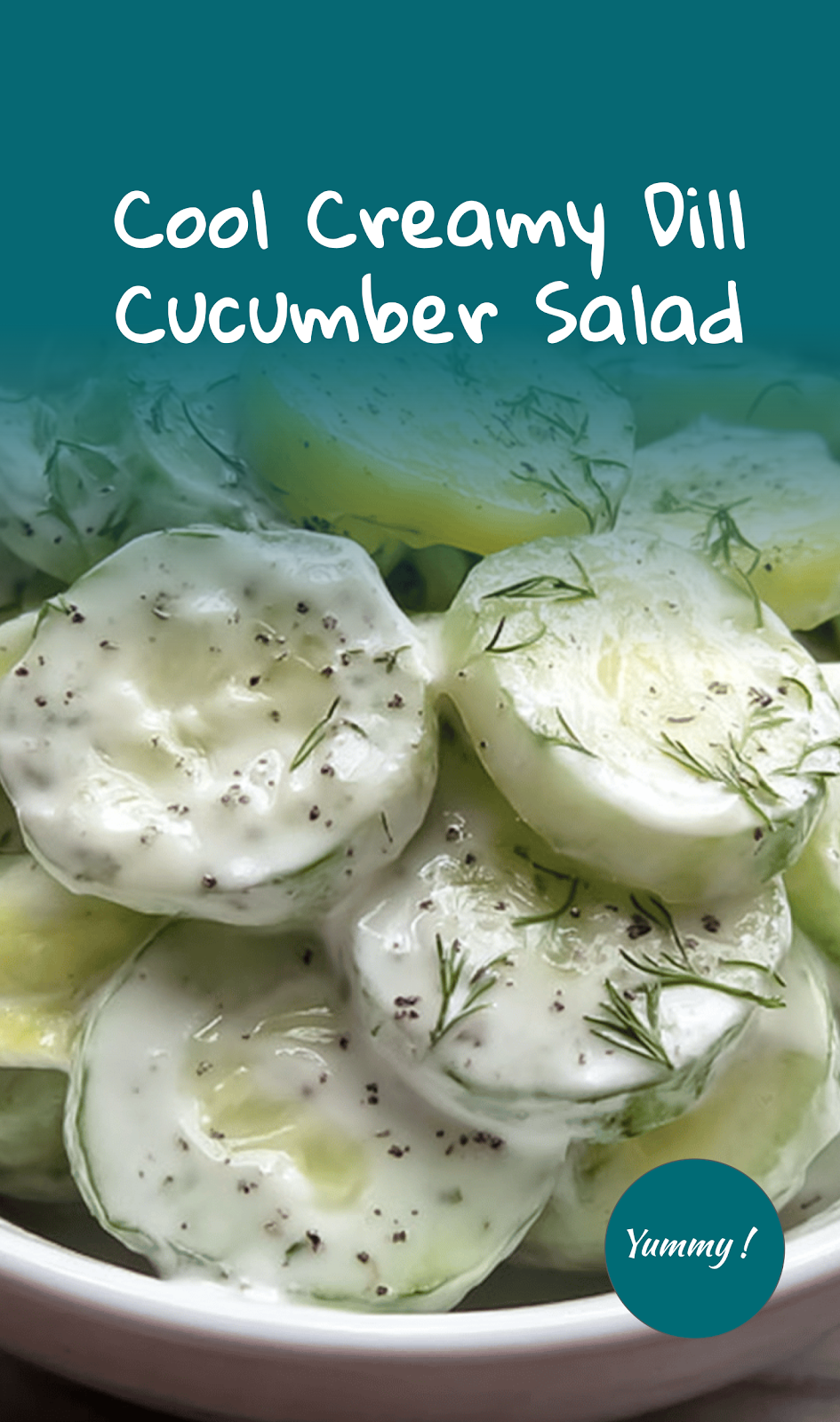 Creamy Dill Cucumber Salad