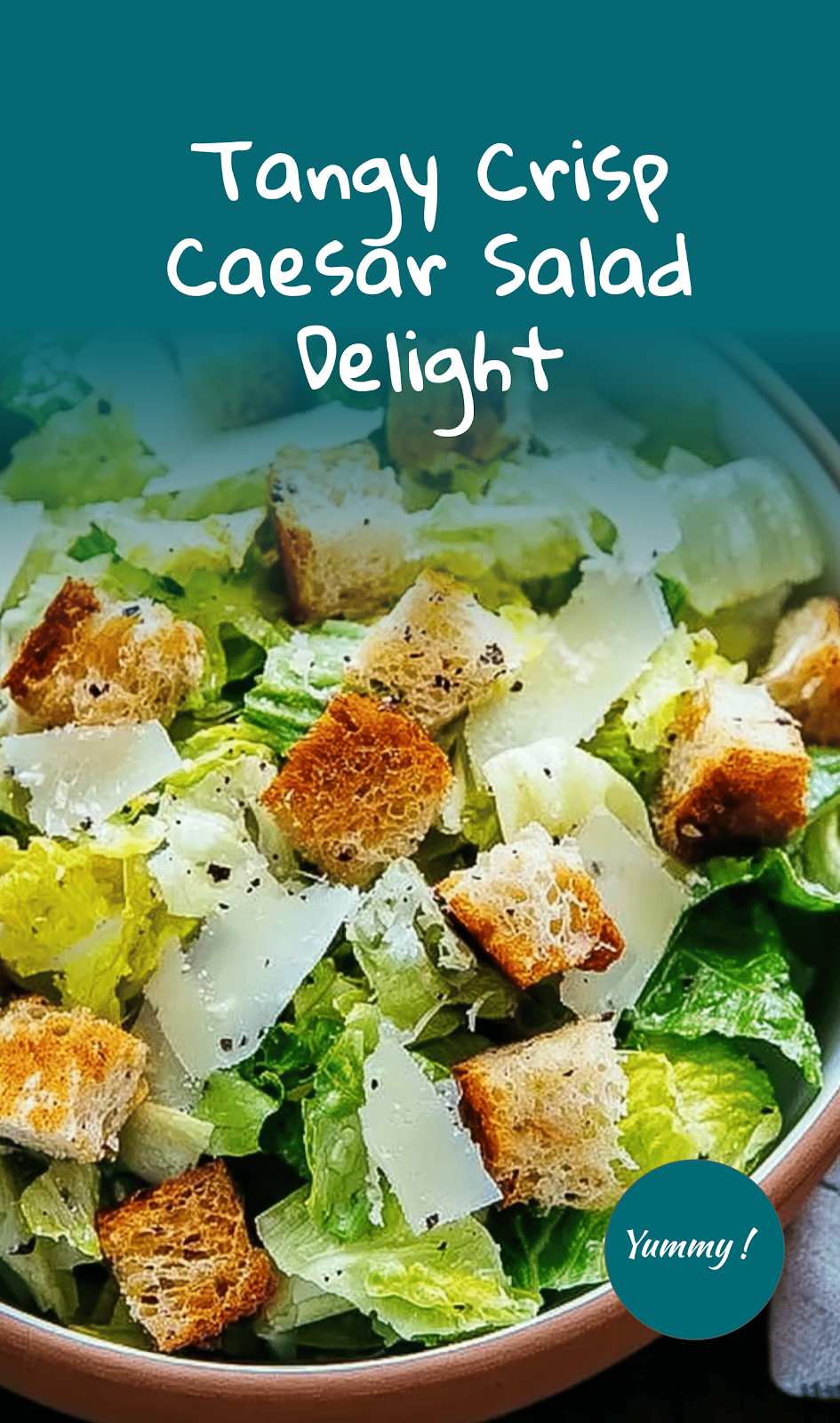 Crispy Caesar Salad with Tangy Dressing