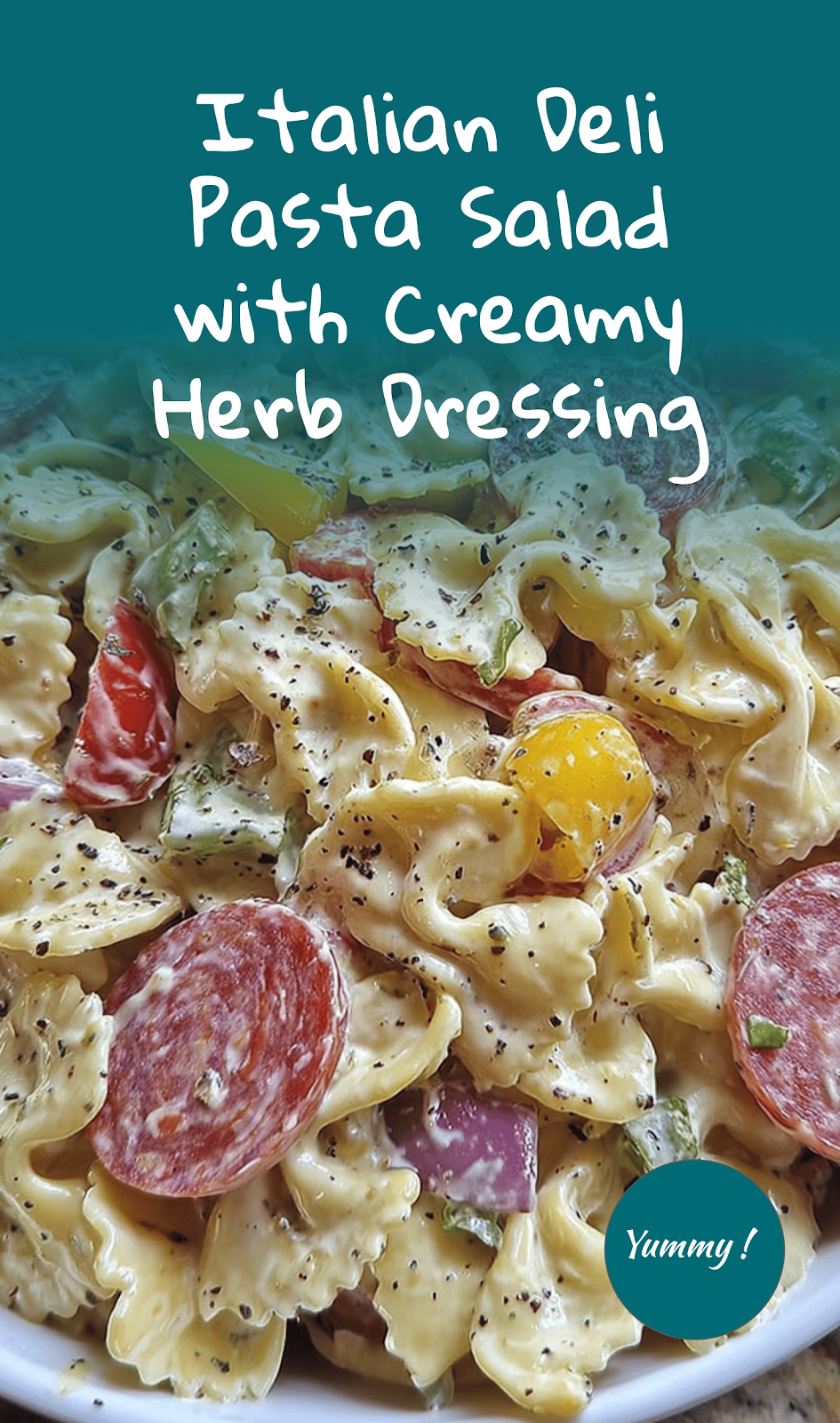 Hearty Italian Deli Pasta Salad