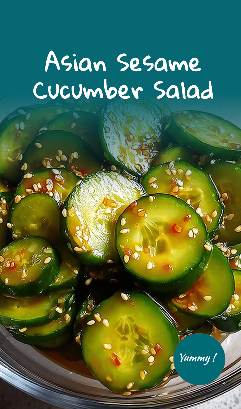 Sesame-Glazed Asian Cucumber Salad