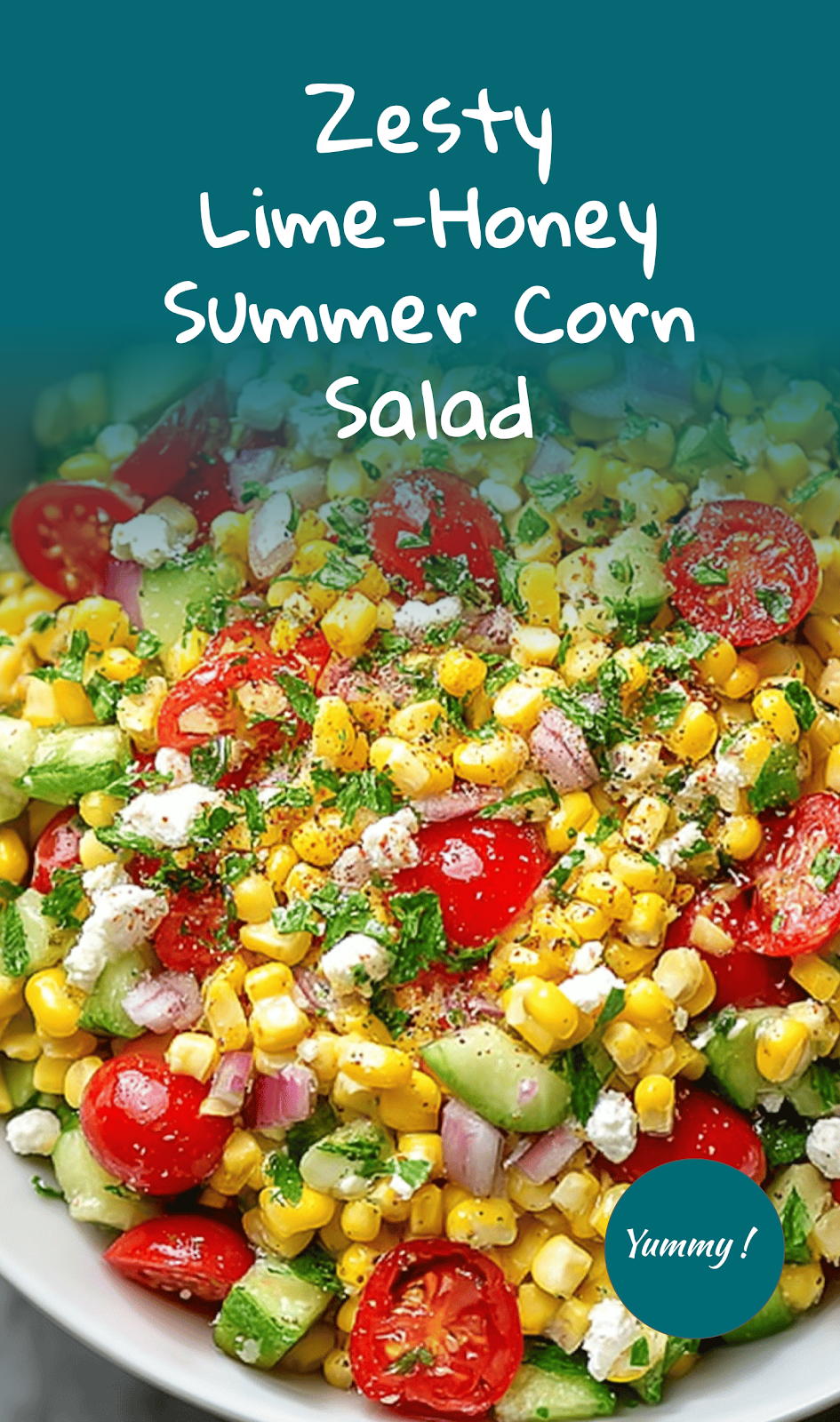 Summer Corn Salad with Lime-Honey Dressing