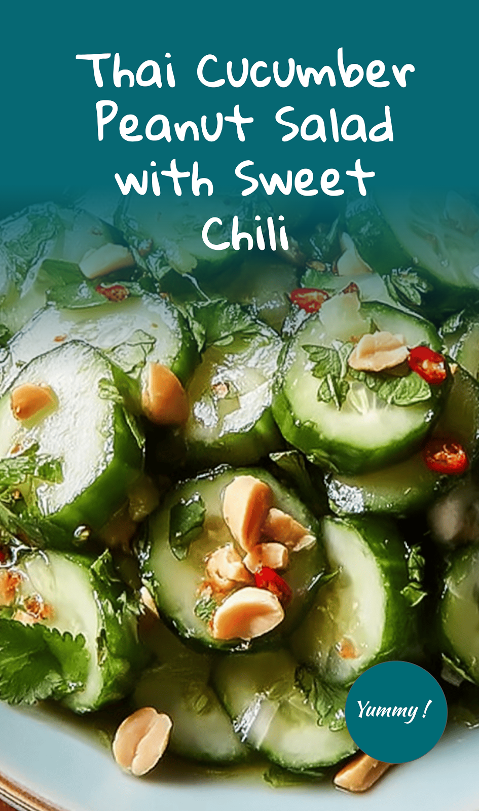 Thai Sweet Chili Cucumber Peanut Salad
